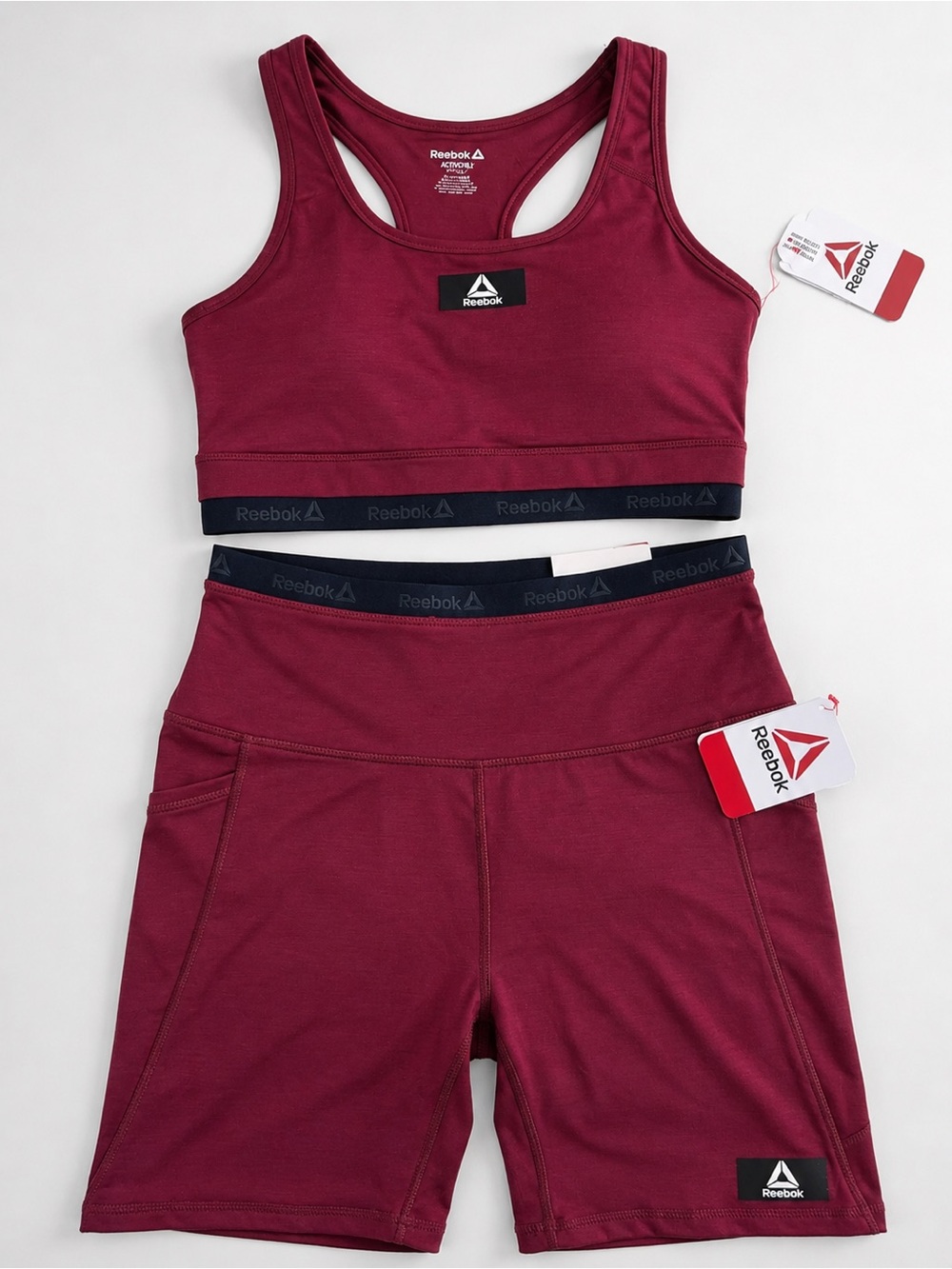 Reebok 2-Piece Activewear Set Burgundy